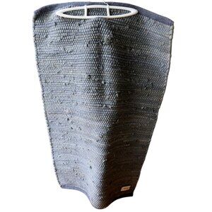 Rug Solid- Steel grey-cotton rug 23''x 35''-Like new